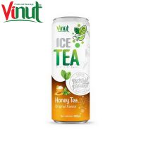 320ml VINUT Hot Product Can (Tinned) Custom Private Label Green iced tea Honey Original Staste Export Vietnam