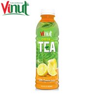 500ml VINUT Low-Fat bottle free sample Green tea with Lemon juice Company in Vietnam