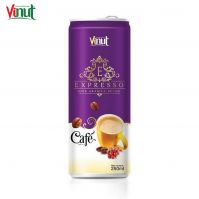 250ml VINUT Can (Tinned) Beverage Customize Formulation Expresso Coffee Directory Worldwide Export