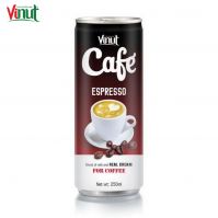 250ml VINUT Can (Tinned) Soft Drink Private Label Beverage Espresso Coffee Distribution Low-Carb