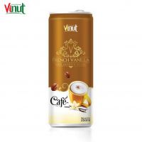 250ml VINUT Can (Tinned) Free Sample Free Label French vanilla Coffee Exporters sugar free