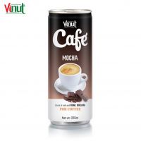 250ml VINUT Can (Tinned) OEM Beverage Free Sample Mocha Coffee Suppliers And Manufacturers Custom Formulation
