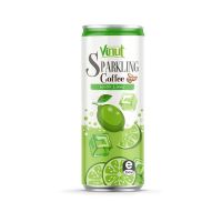 250ml VINUT Can (Tinned) Private label beverage Sparkling water Coffee with Lime Suppliers Manufacturers