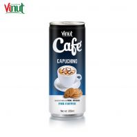 250ml VINUT Can (Tinned) Free Design Your Label Capuchino Coffee Distributors Hot sale