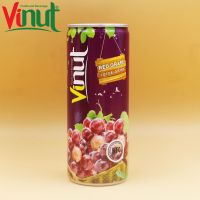 250ml Can (Tinned) Original Taste Red Grape Juice Free Design Your Own Private Label Natural tastes sample free