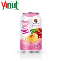 330ml VINUT Can (Tinned) Original Taste Real Juice Peach Juice Suppliers Directory OEM service New Design Popular