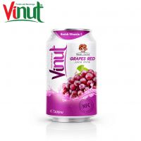 VINUT 330ml Real Juice Grape Juice Export Customized logo diet soft drink