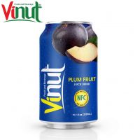 330ml VINUT Can (Tinned) Original Taste Plum Fruit Juice Export Sale fresh customized label Hot sale HACCP and ISO Certified