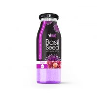 200ml Glass Bottle Basil seed with Grape flavor