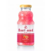 250 Peach flavour with bottled basil seed drink VINUT factory