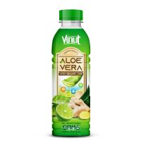 16.57 fl oz VINUT Bottle Aloe vera drink with ginger and lime