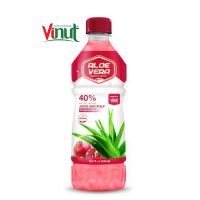 16.9 fl oz VINUT Bottled Original Aloe Vera juice with pulp & Pomegranate flavor