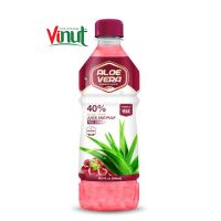 16.9 fl oz VINUT Bottled Original Aloe Vera juice with pulp & Red Grape flavor