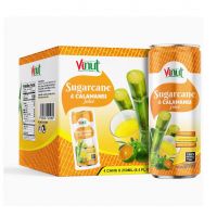 250ml VINUT 100% Sugarcane Juice with Calamansi Private Label Bulk Best Selling Company in Vietnam