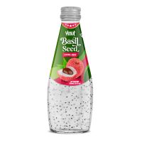 290ml Wholesale Basil seed Drink with Lychee flavour distributors