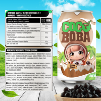 330ml Vinut Coco Boba Drink with Brown Sugar (Coconut milk + Tea + Tapioca Pearl)