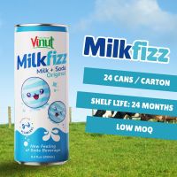 Milkfizz Milk Soda Original flavor VINUT 250ml Free sample Private label ODM OEM Wholesaler Price ISO HALAL KOSHER Manufacturer