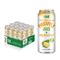 16. 57 fl oz Vinut 100% NFC Pineapple Juice Drink with Pulp (No Added Sugar)