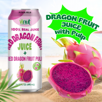 16. 57 fl oz Vinut 100% NFC  Red Dragon Juice Drink with Pulp (No Added Sugar)