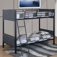 Metal youth loft bunk bed