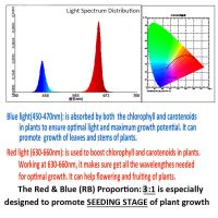 integrated T8/T5 Led Indoor Grow LIght Full Spectrum or RB Ratio