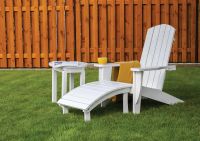 Adirondack chair with footstool