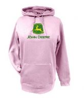 John Deere Pink Glitter Logo Hooded Sweatshirt