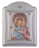 Russian Orthodox Silver 925 Icon - Vladimirka