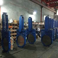 Wafer lug type big size knife gate valve ductile iron GGG40 DN700 PN10 bi-directional