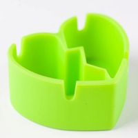 Eco-Friendly Heart Shaped Heat Resistant Silicon Rubber Pocket Ashtray Durable Smoking Sets
