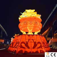 Chinese Traditional Silk Festival Lantern Decoration For Sale