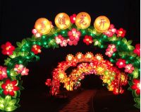 Chinese Traditional Silk Festival Lantern Decoration For Sale