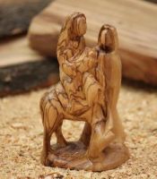 Olive Wood Carved Figure Holy Family