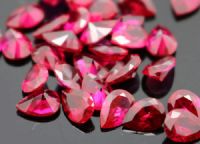 Ruby 3# Pear Shape Gemstone for Jewelry