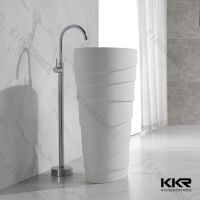 Resin stone kkr solid surface wash hand basin 