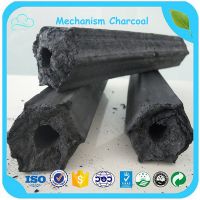 Long Burning Time 5-37cm Hexagonal Mechanism Charcoal / Sawdust Charcoal For Bbq Charcoal