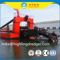 China highline hydraulic cutter suction dredger HL250 / 10inch portable dredge