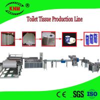 Toilet Tissue Paper Production Line Machinie To Make Toilet Rolls