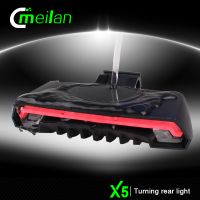 Meilan X5 Wireless Remote Control Led Bicycle Light With Laser Usb Rechargeable