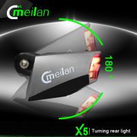 Meilan X5 Wireless Remote Control Led Bicycle Light With Laser Usb Rechargeable