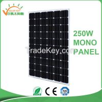 Hot sale 250w mono solar panel with TUV certificate