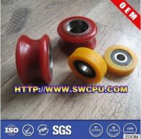 Small wear resistant sliding door nylon plastic wheels