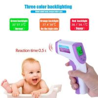 LCD Digital Infrared Thermometer Body Temperature Adult Kid Forehead Non-contact