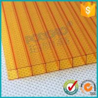 hollow roofing sheet, twin wall polycarbonate sheet for sunroom roof, polycarbonate hollow x profile sheet