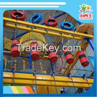 steel tube material rope climbing adventure adventure play equipment