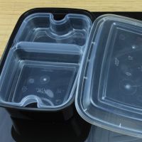 Disposable Plastic Take Away Fast Food Container Box with Lid