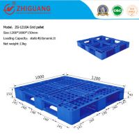 Warehouse Storage High Duty 4 Way Grid Plastic Pallet (zg-1210a)