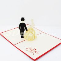 Luxurious Wedding-3d card-pop up card-handmade card-wedding card-wedding invitation
