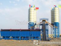 HZS stationary concrete bathing plant for sale