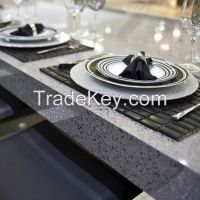 black color quartz countertop for kitchen room